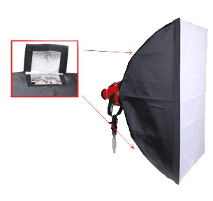 Softbox 70x90cm Red light Videobelysning - 4