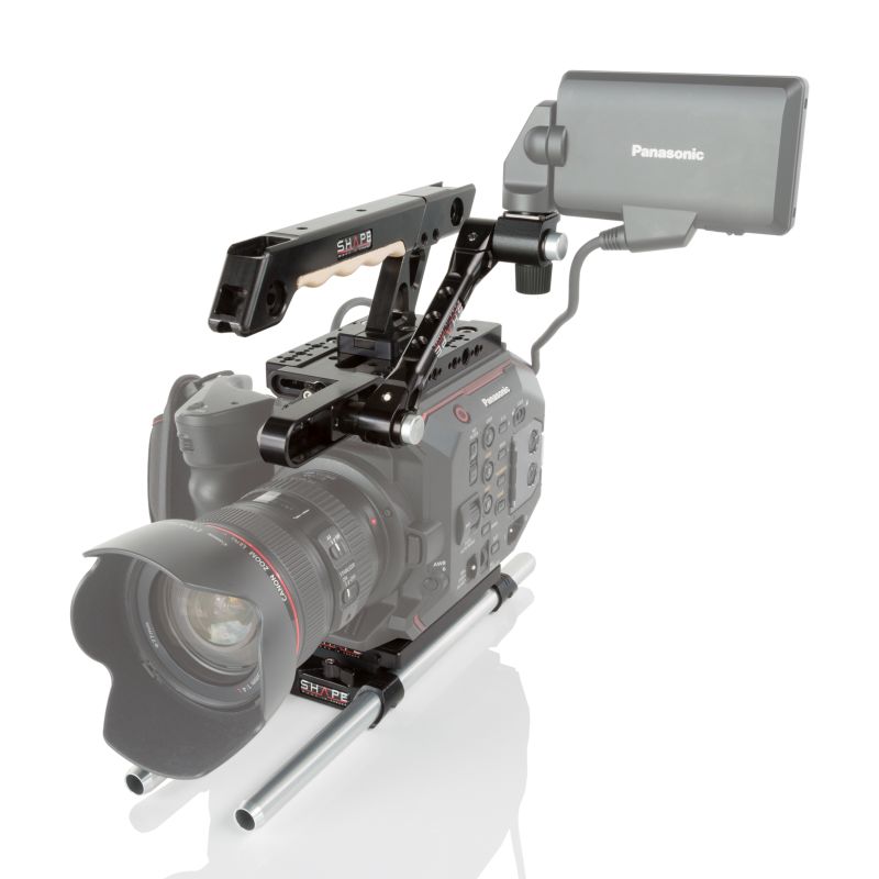 SHAPE Panasonic AU-EVA1 15mm LW Handle EVF Mount – för filmskapare
