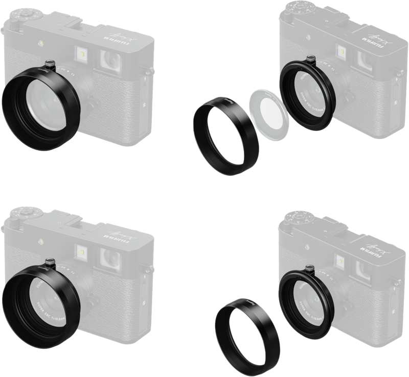 SmallRig 5215 Lens Hood for FUJIFILM X half Black - 3