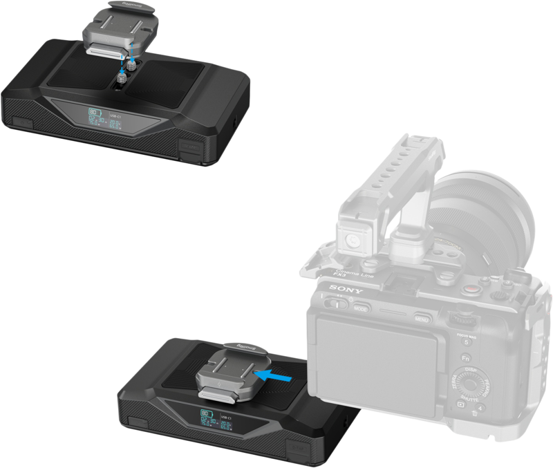 SmallRig 5248 CB75 Camera Base Battery Kit - 6