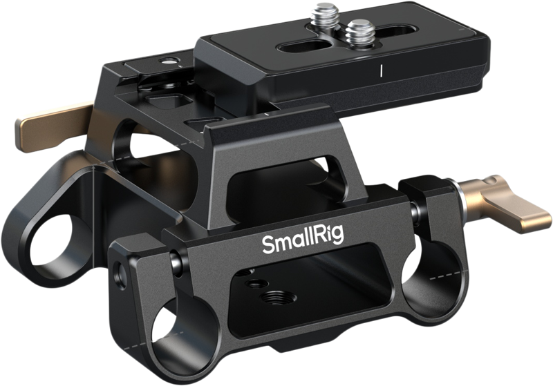 SmallRig 5365 Arca-Type Mount Plate Kit with 15mm Dual Rod Clamp - 2