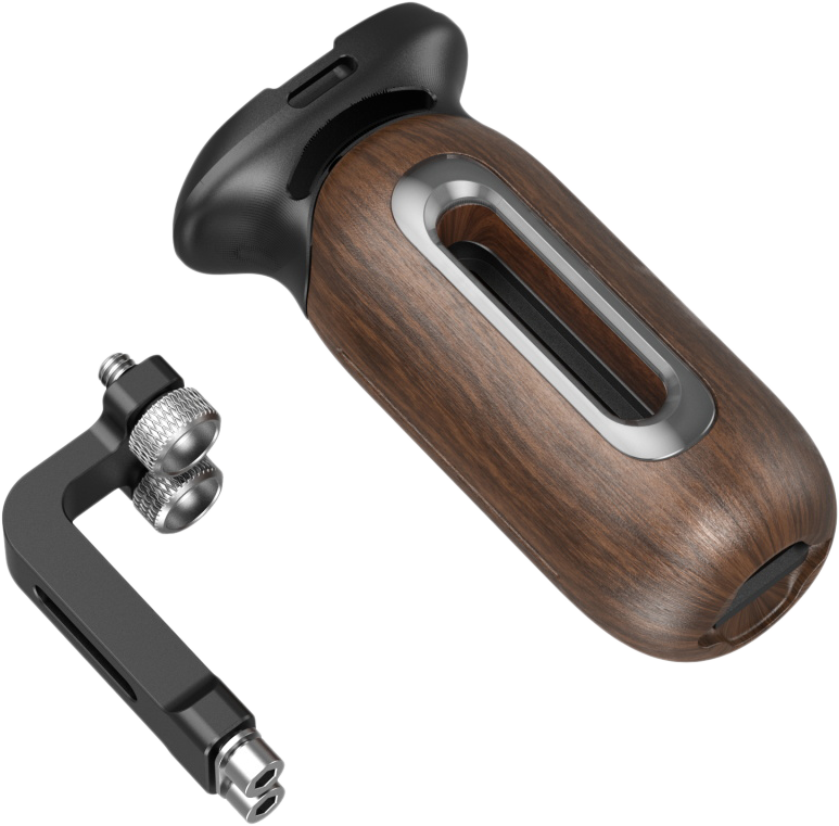 SmallRig 5237 Wooden Side Handle with 1/4"-20 Screw - 3