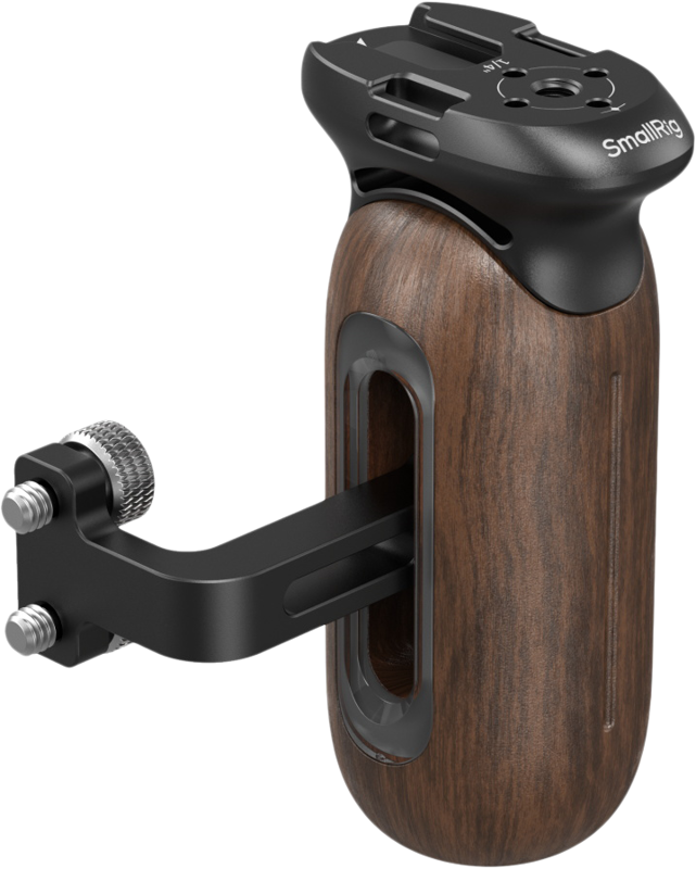 SmallRig 5237 Wooden Side Handle with 1/4"-20 Screw - 2