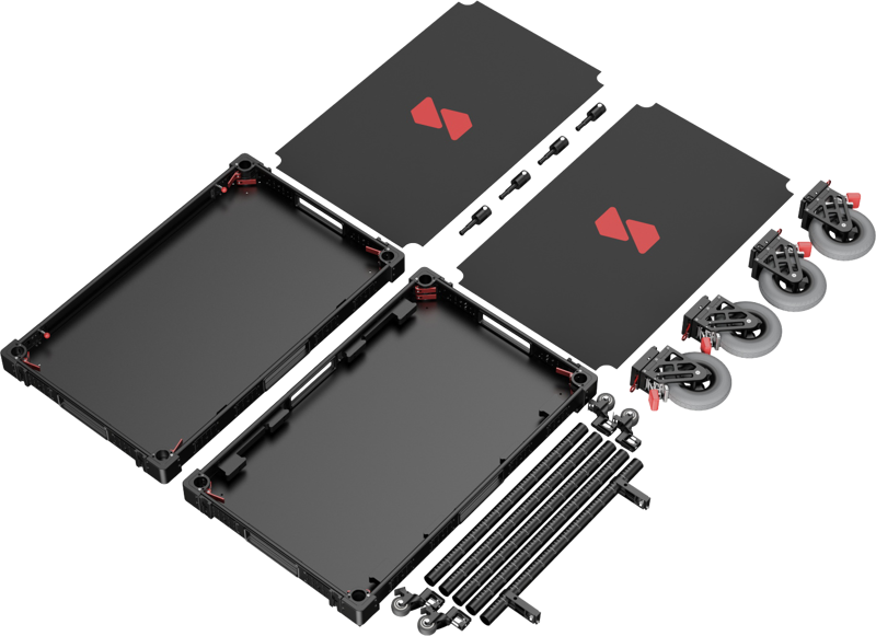 SmallRig 4573 36" Lightweight Video Production Camera Cart - 6