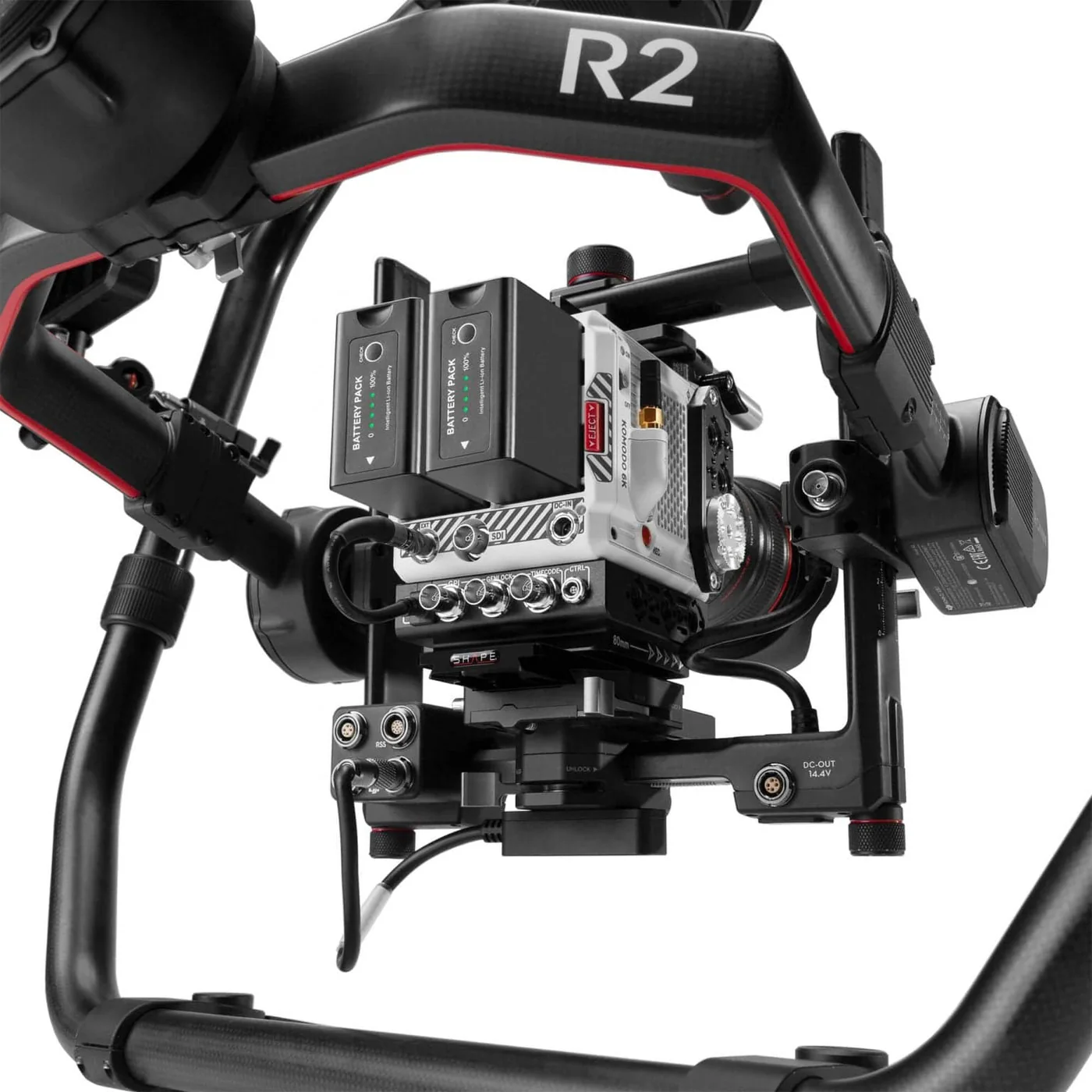 SHAPE RED Komodo shoulder mount with Matte Box and Follow Focus - 13