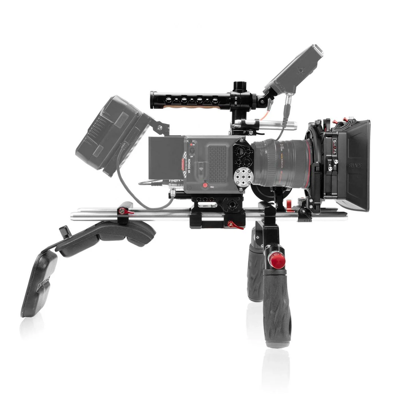 SHAPE RED Komodo shoulder mount with Matte Box and Follow Focus - 5