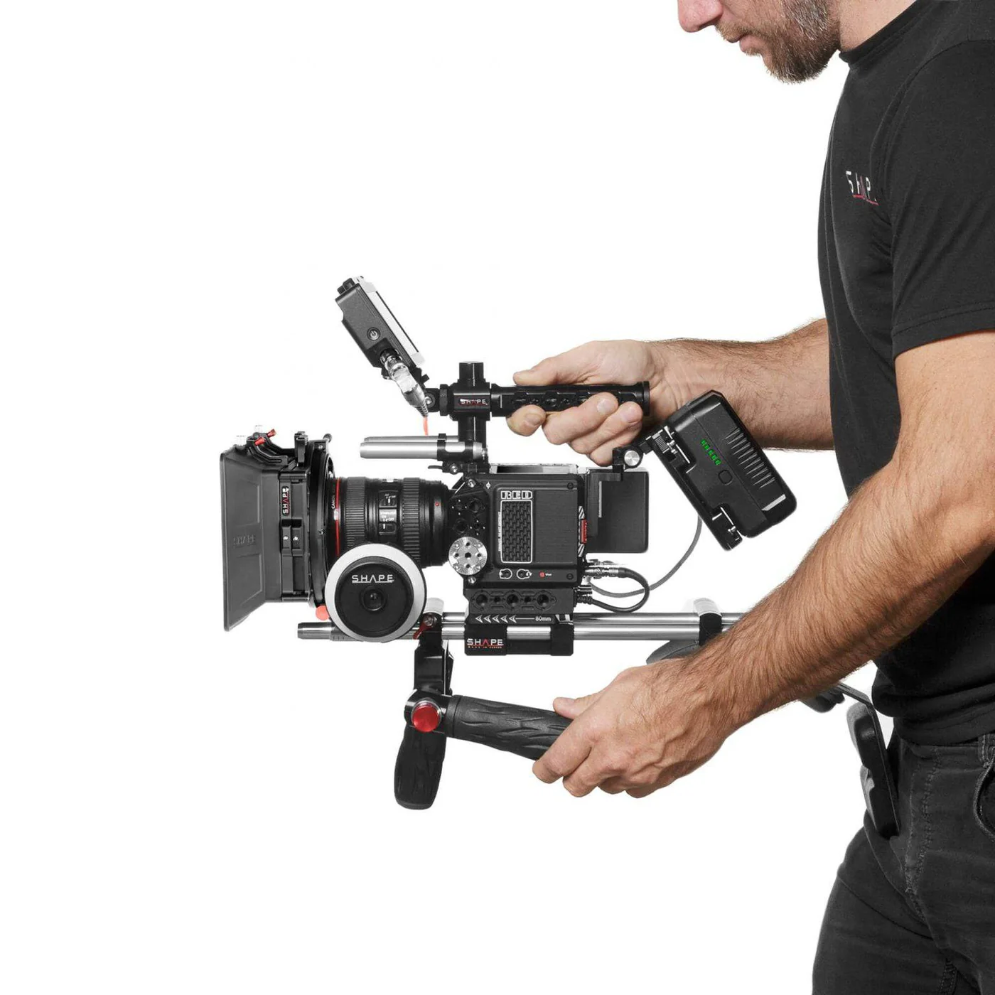 SHAPE RED Komodo shoulder mount with Matte Box and Follow Focus - 2