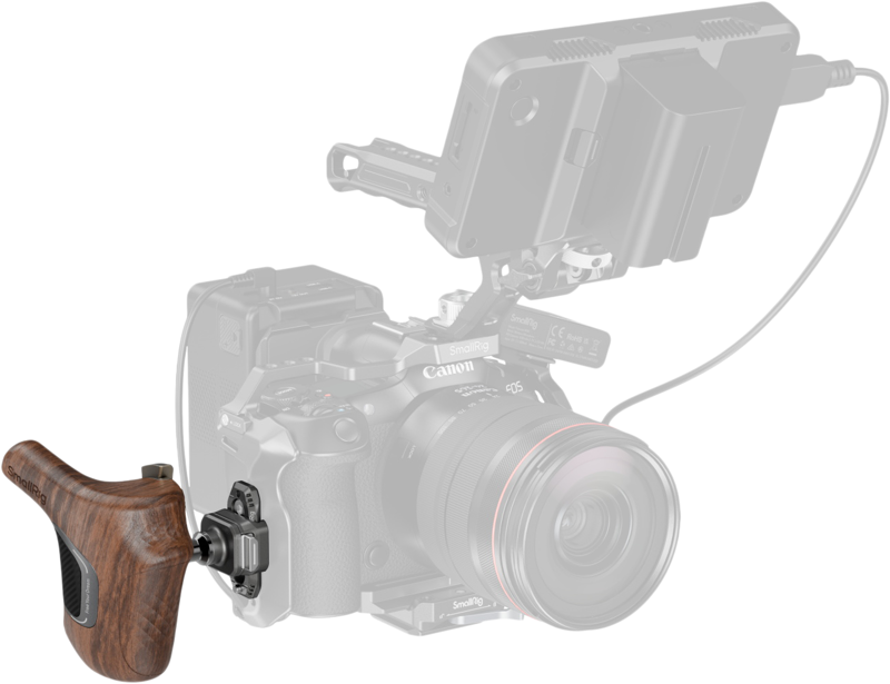 SmallRig 5192 ImageGrip Series Wooden Handle with NATO Clamp (Right Side) - 6