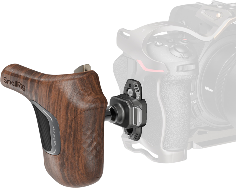 SmallRig 5192 ImageGrip Series Wooden Handle with NATO Clamp (Right Side) - 4