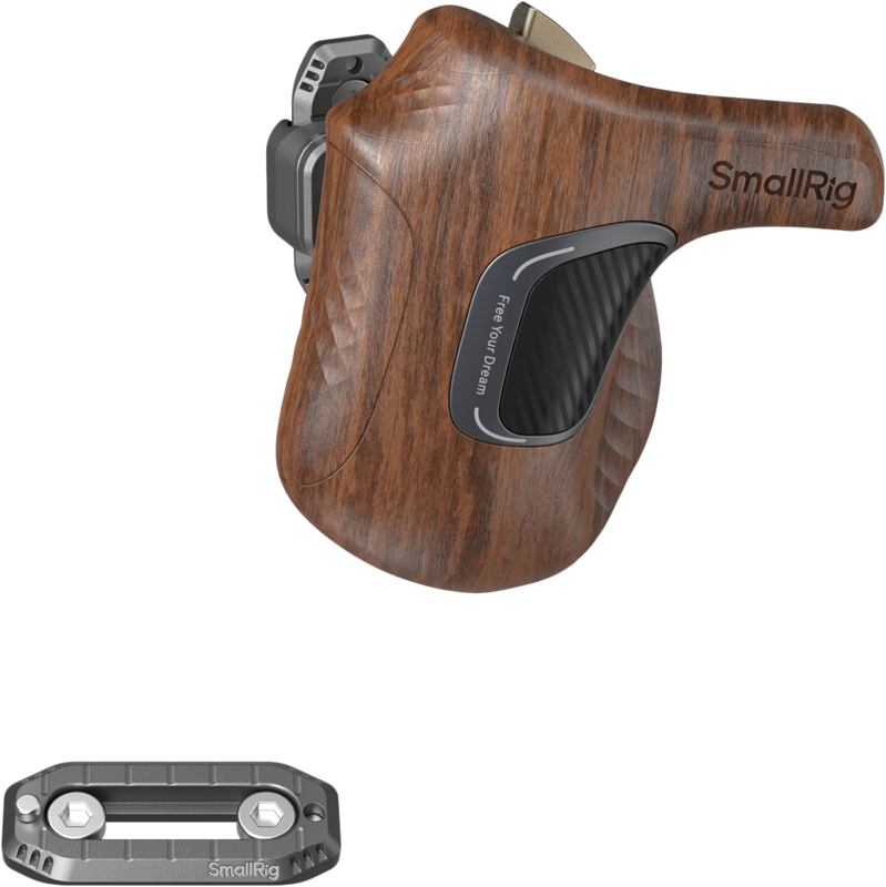 SmallRig 5161 ImageGrip Series Wooden Handle with NATO Clamp (Left Side) - 2