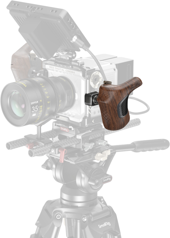 SmallRig 5161 ImageGrip Series Wooden Handle with NATO Clamp (Left Side) - 7