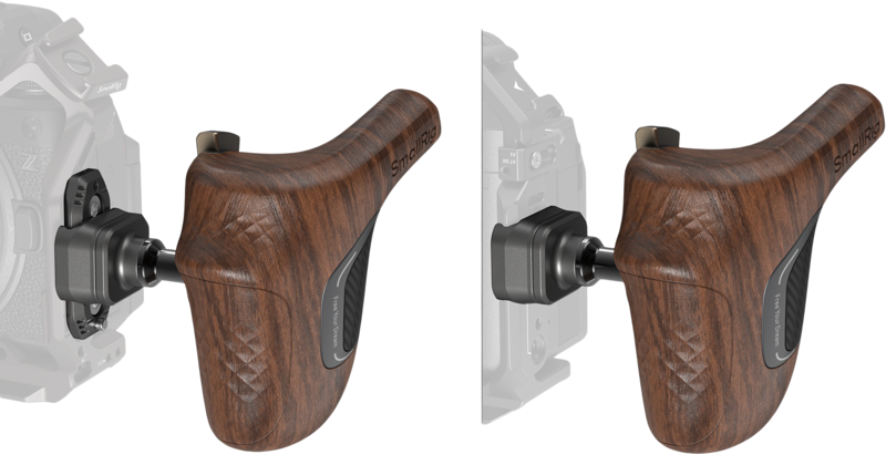 SmallRig 5161 ImageGrip Series Wooden Handle with NATO Clamp (Left Side) - 4