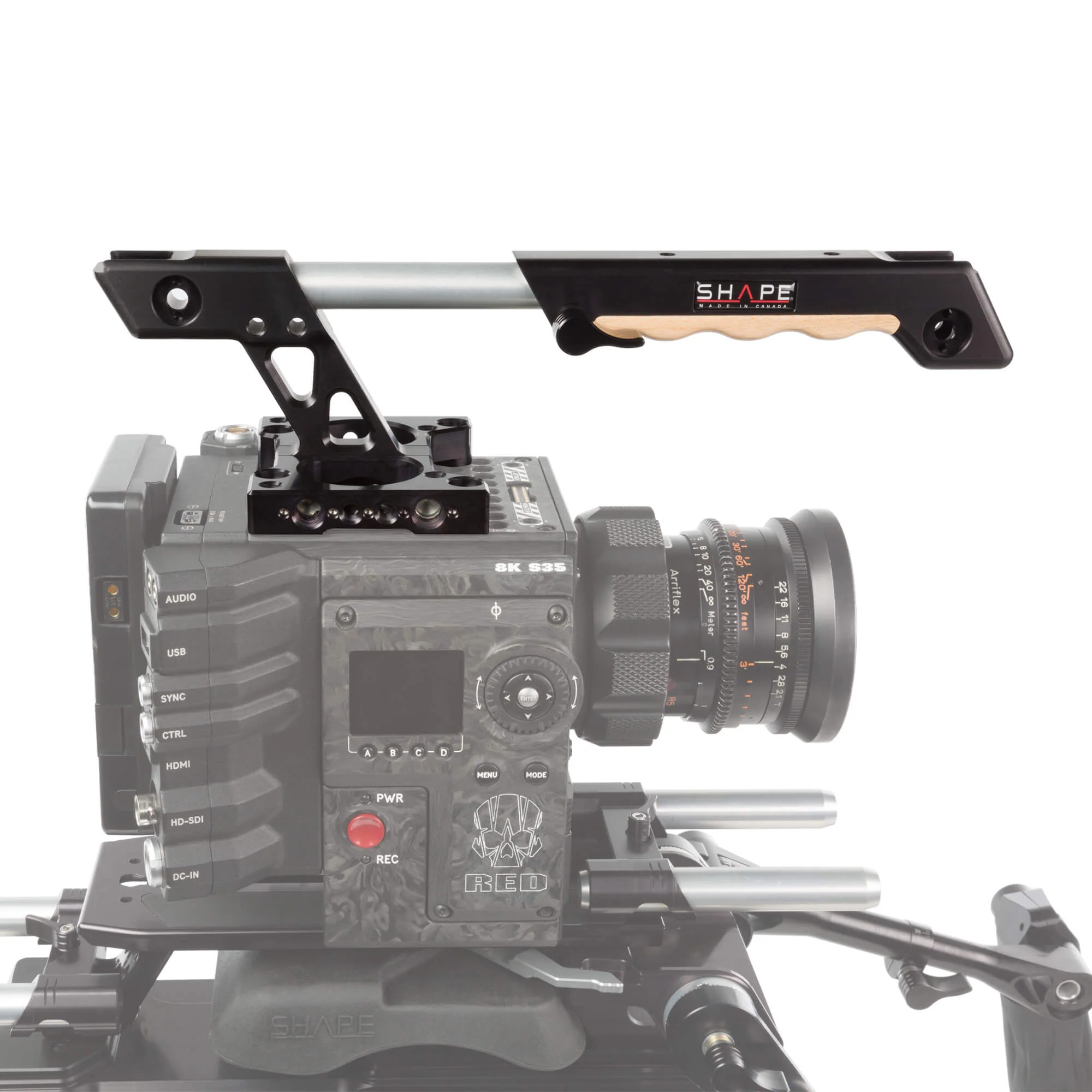 SHAPE Red DSMC2 Top Plate Extendable Handle