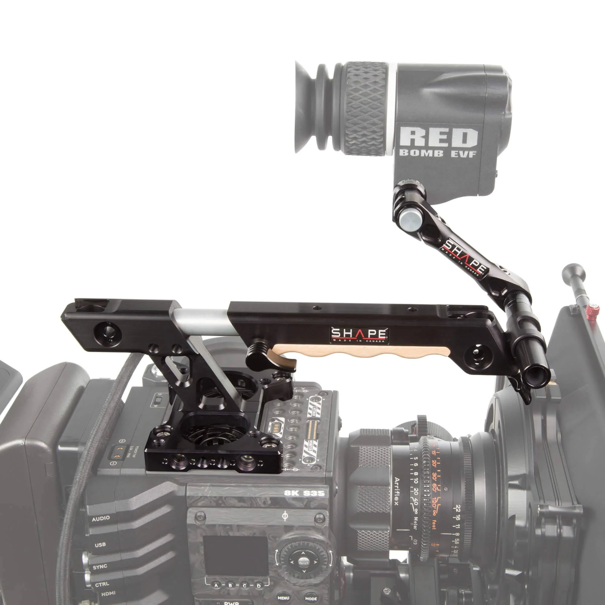 SHAPE Red DSMC2 Top Plate Extendable Handle EVF Mount - 2