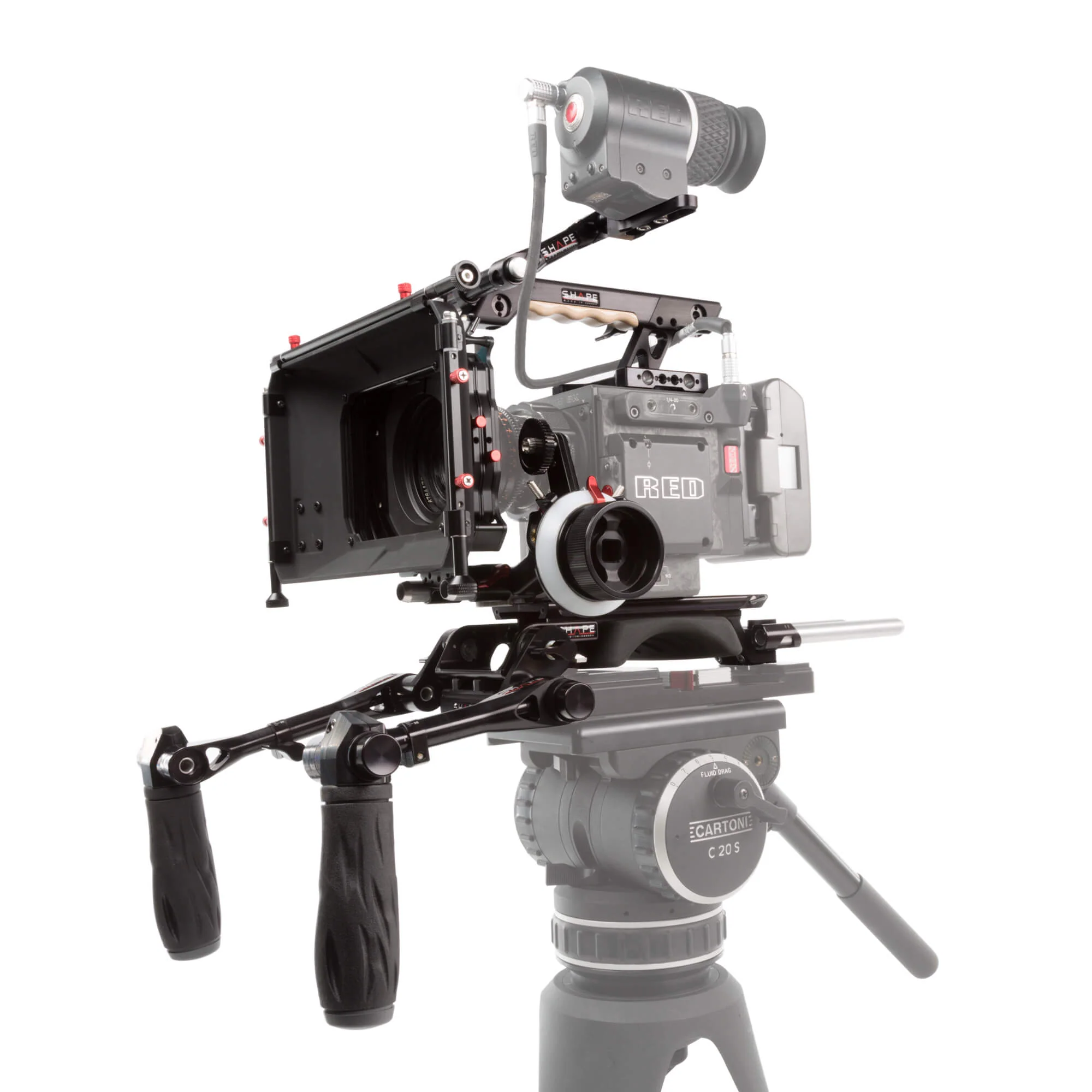 SHAPE Red DSMC2 Top Plate Extendable Handle EVF Mount - 6
