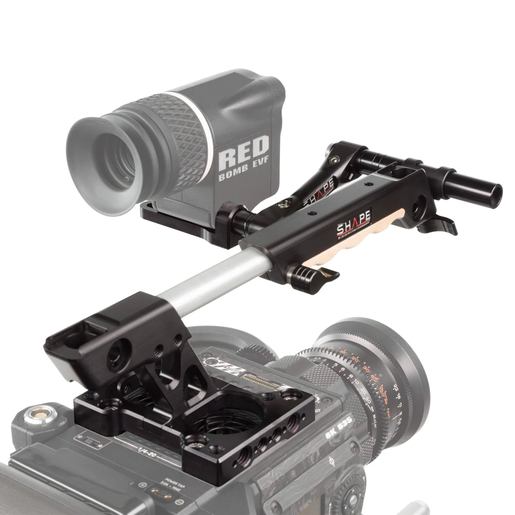 SHAPE Red DSMC2 Top Plate Extendable Handle EVF Mount - 3