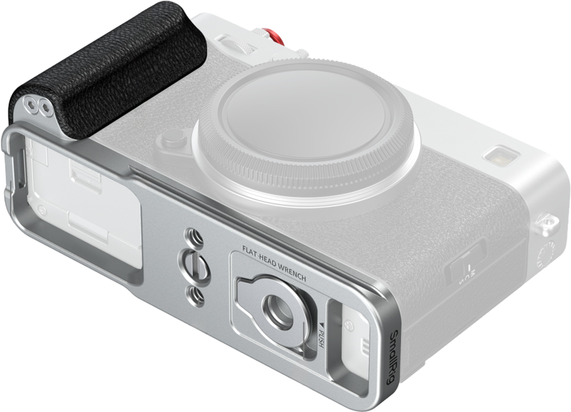 SmallRig 5447 L-Shaped Mount Plate with Silicone Handle for FUJIFILM X-E5 Silver - 3
