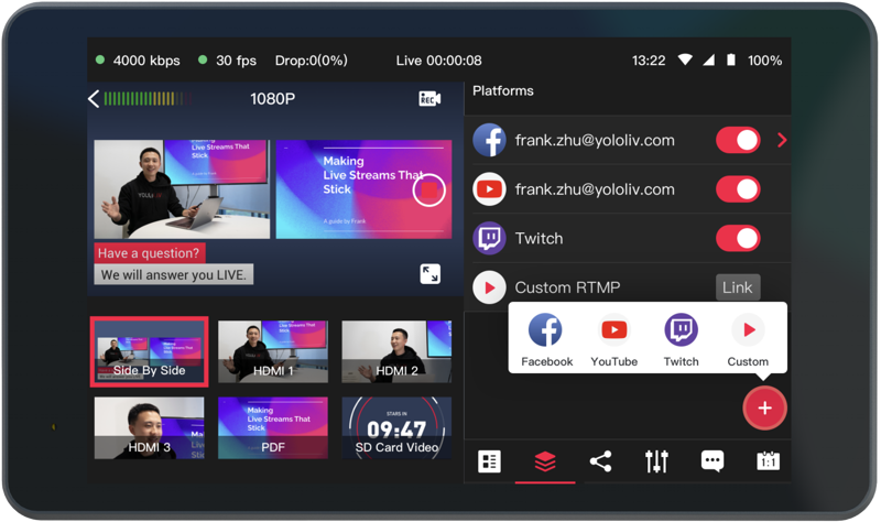 YoloLiv YoloBox Pro Portable Multicam Live Streaming Studio - 2