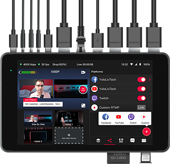 YoloLiv YoloBox Pro Portable Multicam Live Streaming Studio