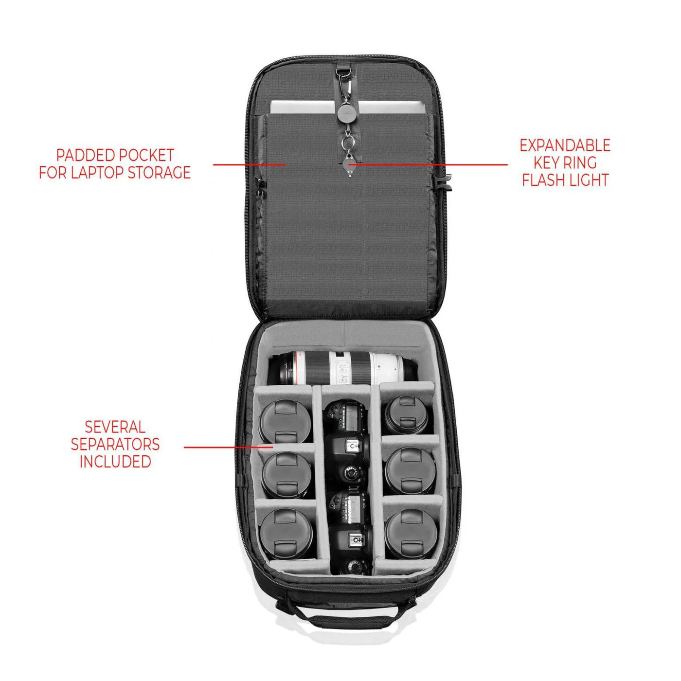 SHAPE Rolling Camera Bag Backpack - 5