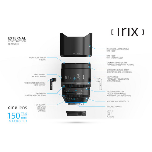 IRIX 150mm T3.0 Macro 1:1 Cine Lens Sony E-mount - 9