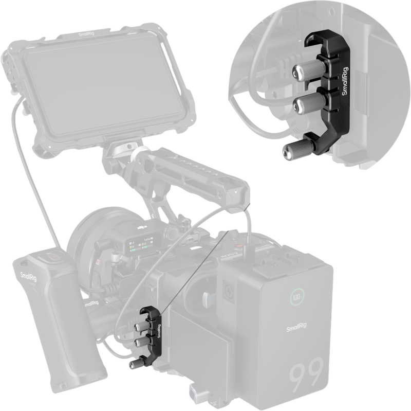 SmallRig 5592 USB-C & MULTI Cable Clamp for Cages for Sony FX2 - 6
