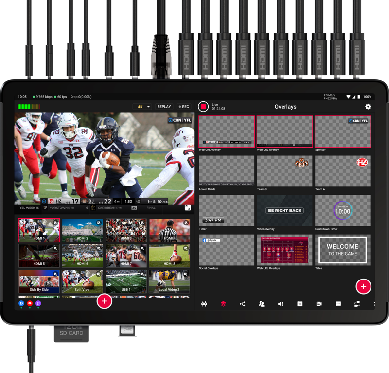 YoloLiv YoloBox Extreme - All-in-One Multi-Camera Live Streaming and Switching System - 3