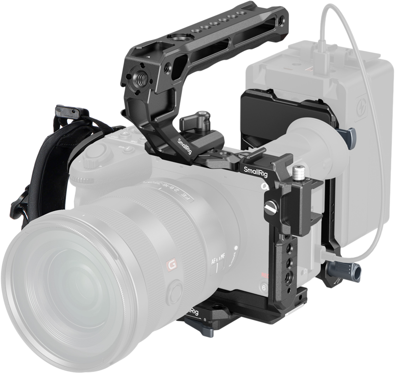 SmallRig 5590 Advanced Cage Kit with Battery Plate for Sony FX2 - 6