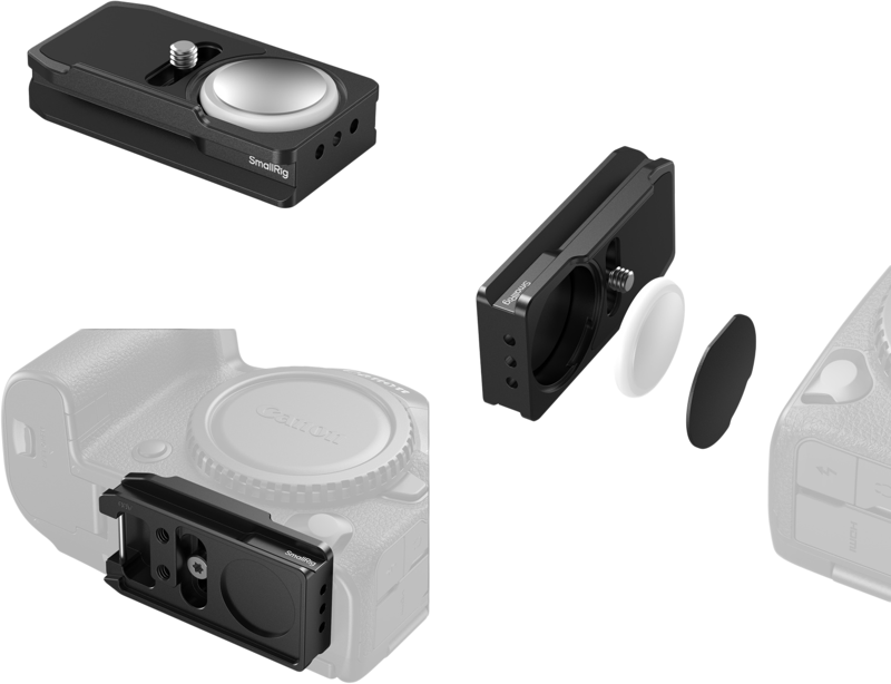 SmallRig 5424 Arca-Swiss Mount Plate for AirTag for Canon - 4