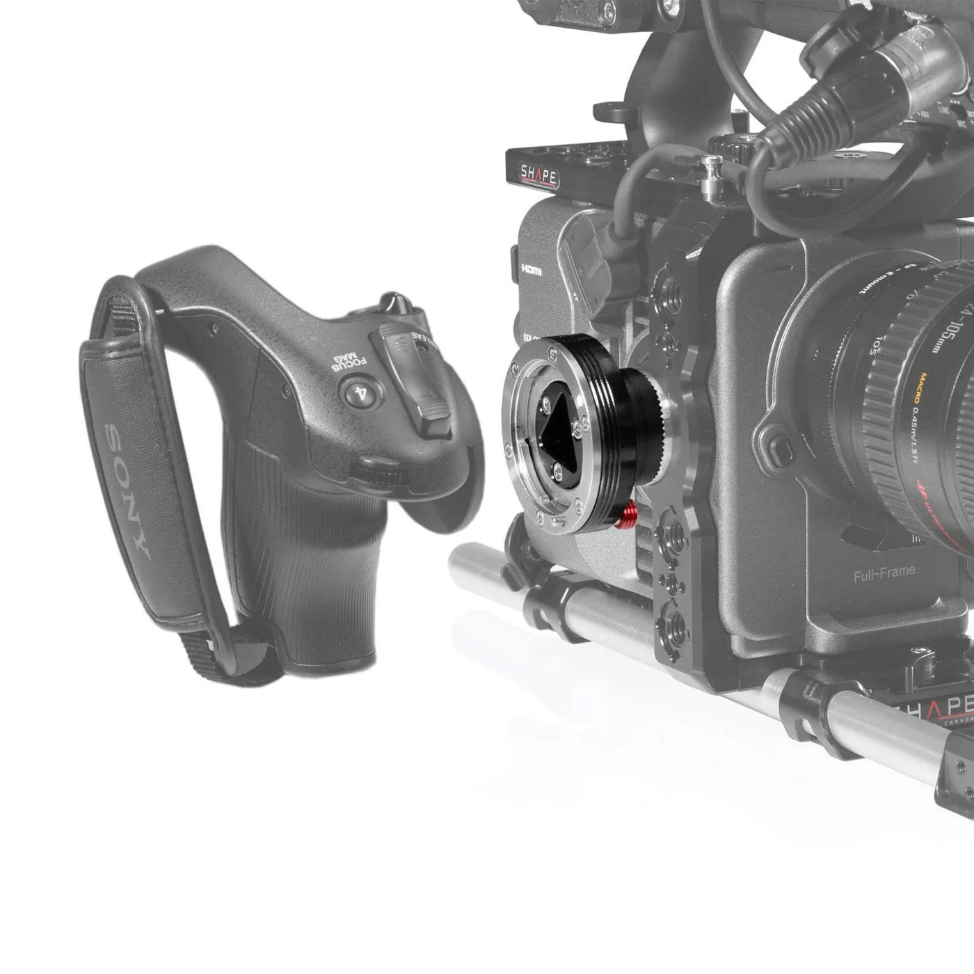 SHAPE SONY FX6 Side handle adaptor to ARRI Rosette – för filmskapare