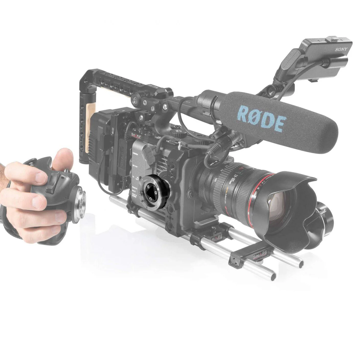 SHAPE SONY FX6 Side handle adaptor to ARRI Rosette – för filmskapare - 5