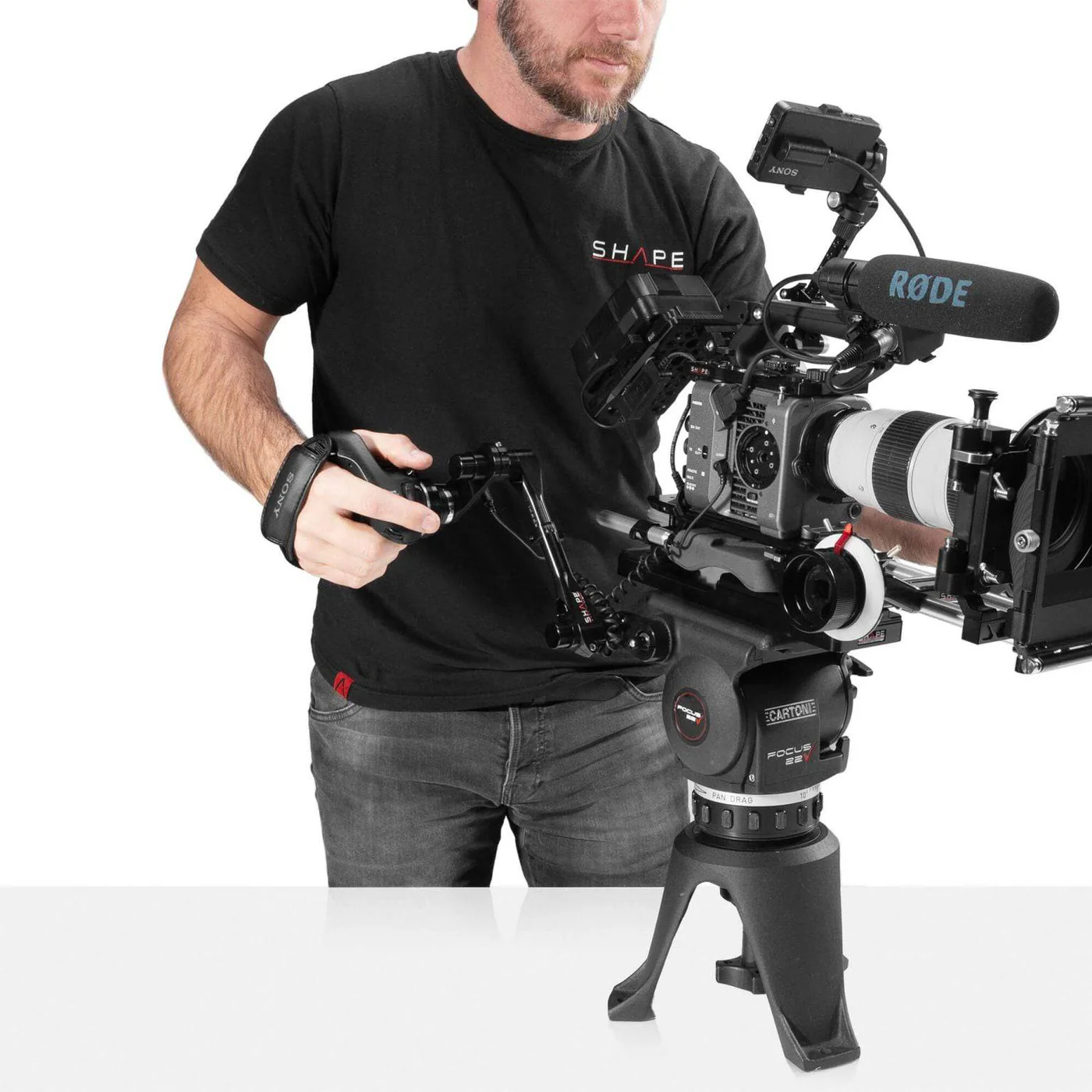SHAPE SONY FX6 Side handle adaptor to ARRI Rosette – för filmskapare - 14