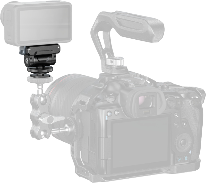 SmallRig 5436 Quick Release Support for DJI Osmo Action 5 Pro / 4 / 3 with Cold Shoe Adapter - 5
