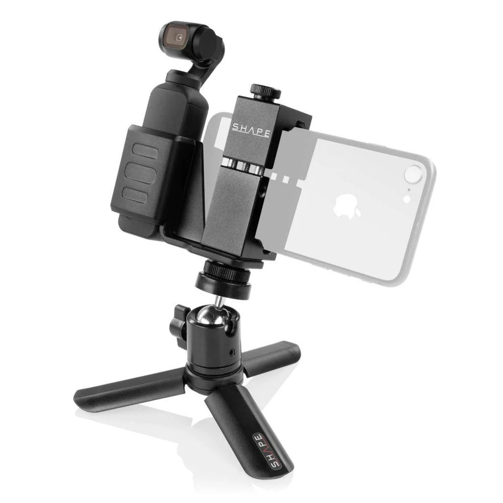SHAPE SOPT Security Bracket Connection with Selfie Grip Tripod for Osmo Pocket – för filmskapare