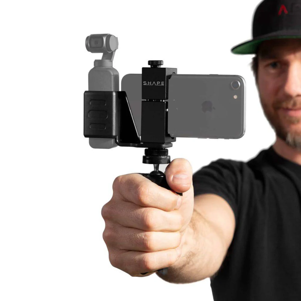SHAPE SOPT Security Bracket Connection with Selfie Grip Tripod for Osmo Pocket – för filmskapare - 2