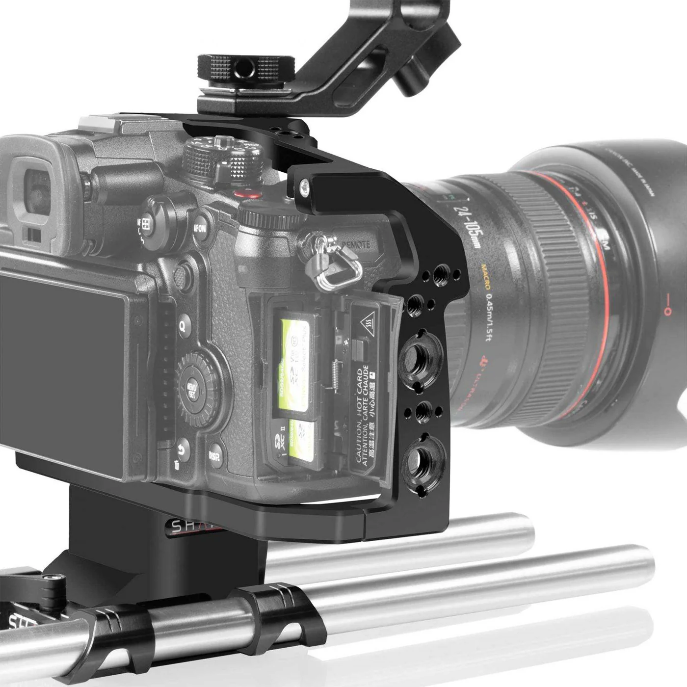 SHAPE Shoulder Mount Kit Matte Box Follow Focus for PANASONIC LUMIX GH6 – för filmskapare - 6