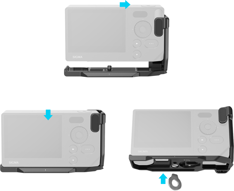 SmallRig 5389 L-Shaped Mount Plate with Handle for Sigma BF Black - 3