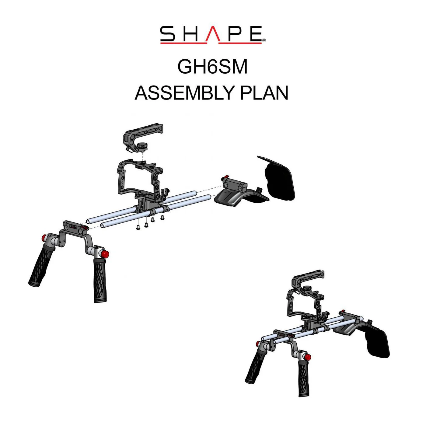 SHAPE Shoulder Mount Rig for PANASONIC LUMIX GH6 – för filmskapare - 12