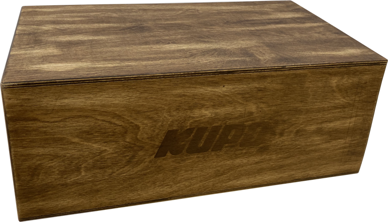 Kupo KAB-008-BST Brown Stained Apple Box - Full - 20"""" X 12"""" X 8"""" - 2