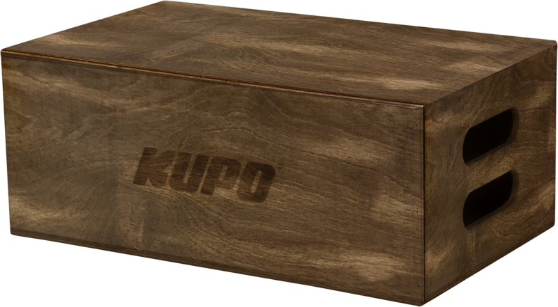 Kupo KAB-008-BST Brown Stained Apple Box - Full - 20"""" X 12"""" X 8""""