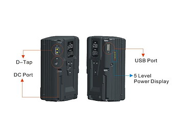 V-mount Batteri Farseeing FT-BP150 Fanton Usb