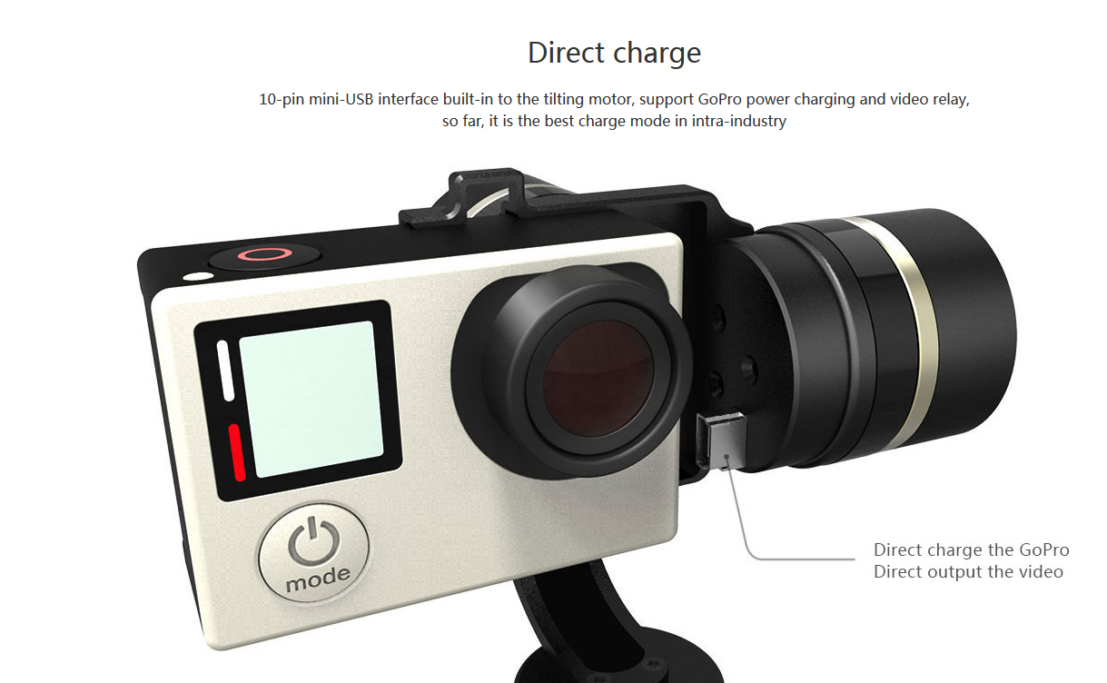 G4S 3-axis Gimbal Stabilizer Fy Gopro - Voosestore