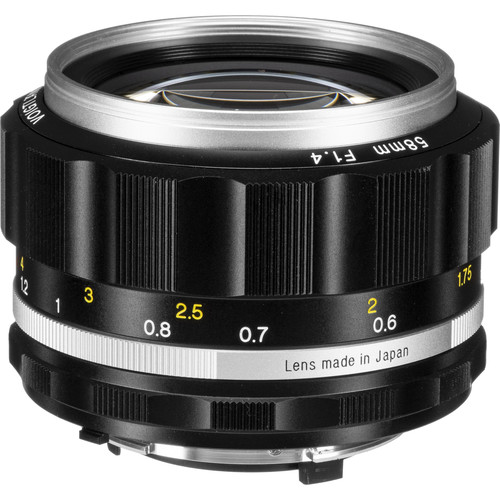 Voigtlander Nokton 58mm f/1.4 SL II S Lens (Silver)