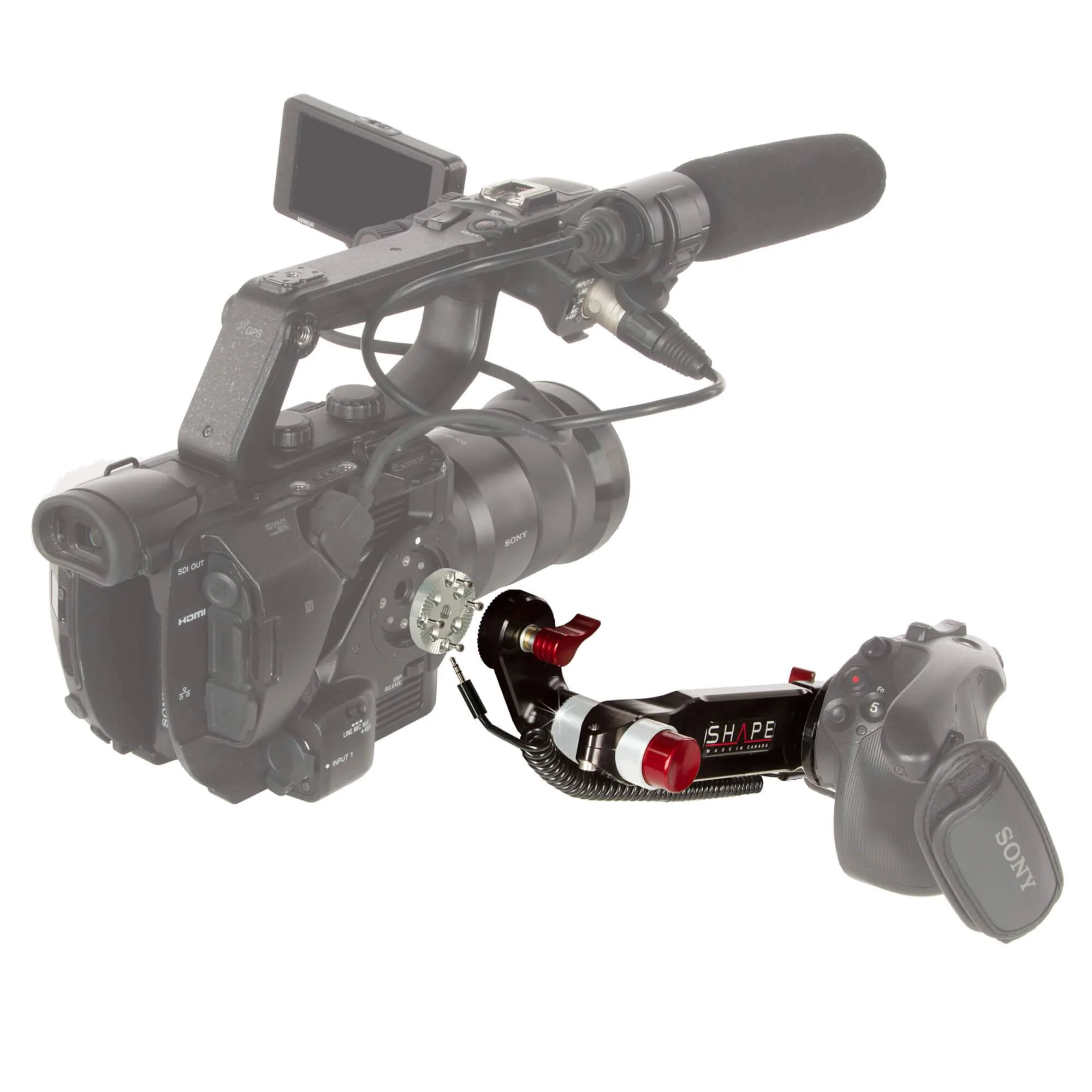 SHAPE Remote Extension Handle for Sony FS5/FS5M2 Camera – för filmskapare - 3