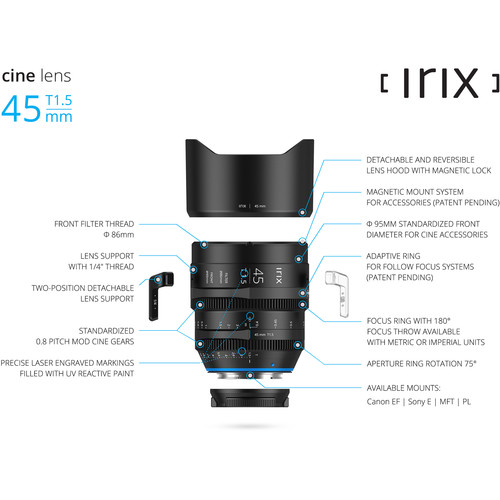 IRIX 45mm T1.6 Cine Lens L-mount - 11