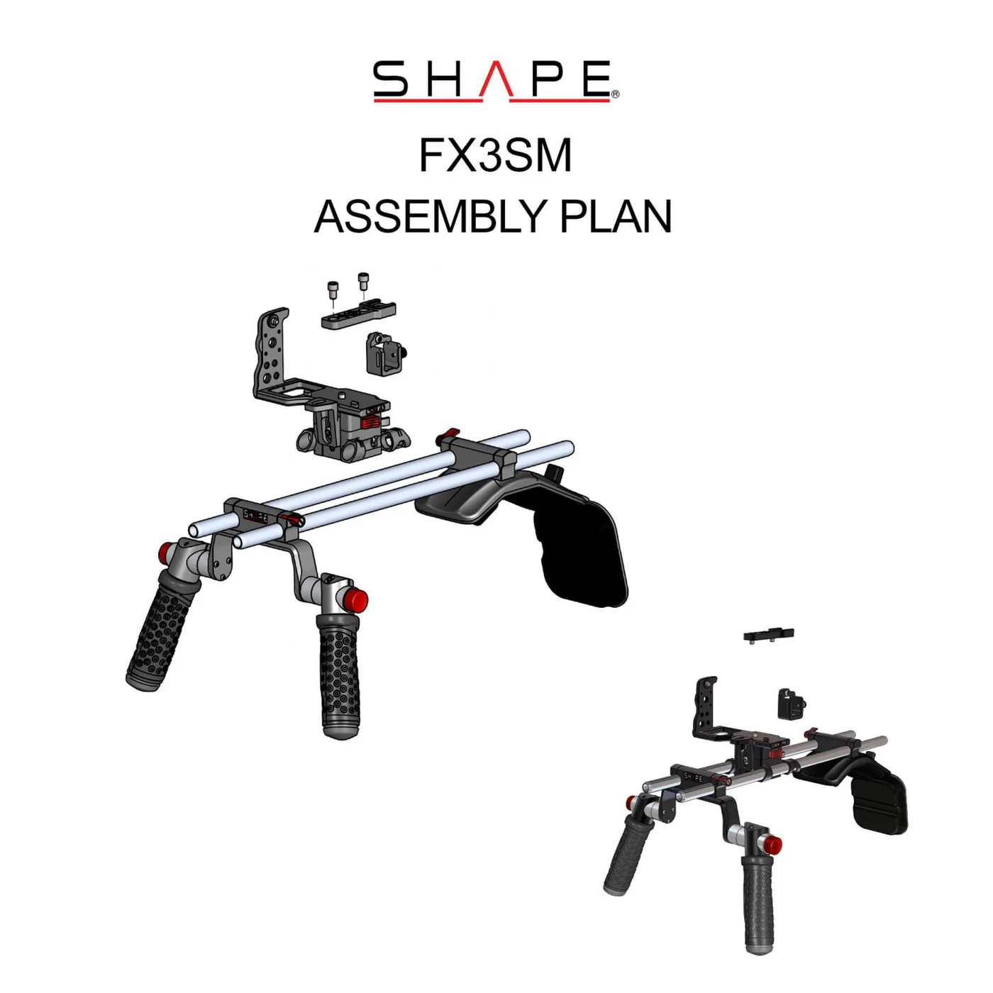 SHAPE Sony FX3 Shoulder Mount - 13