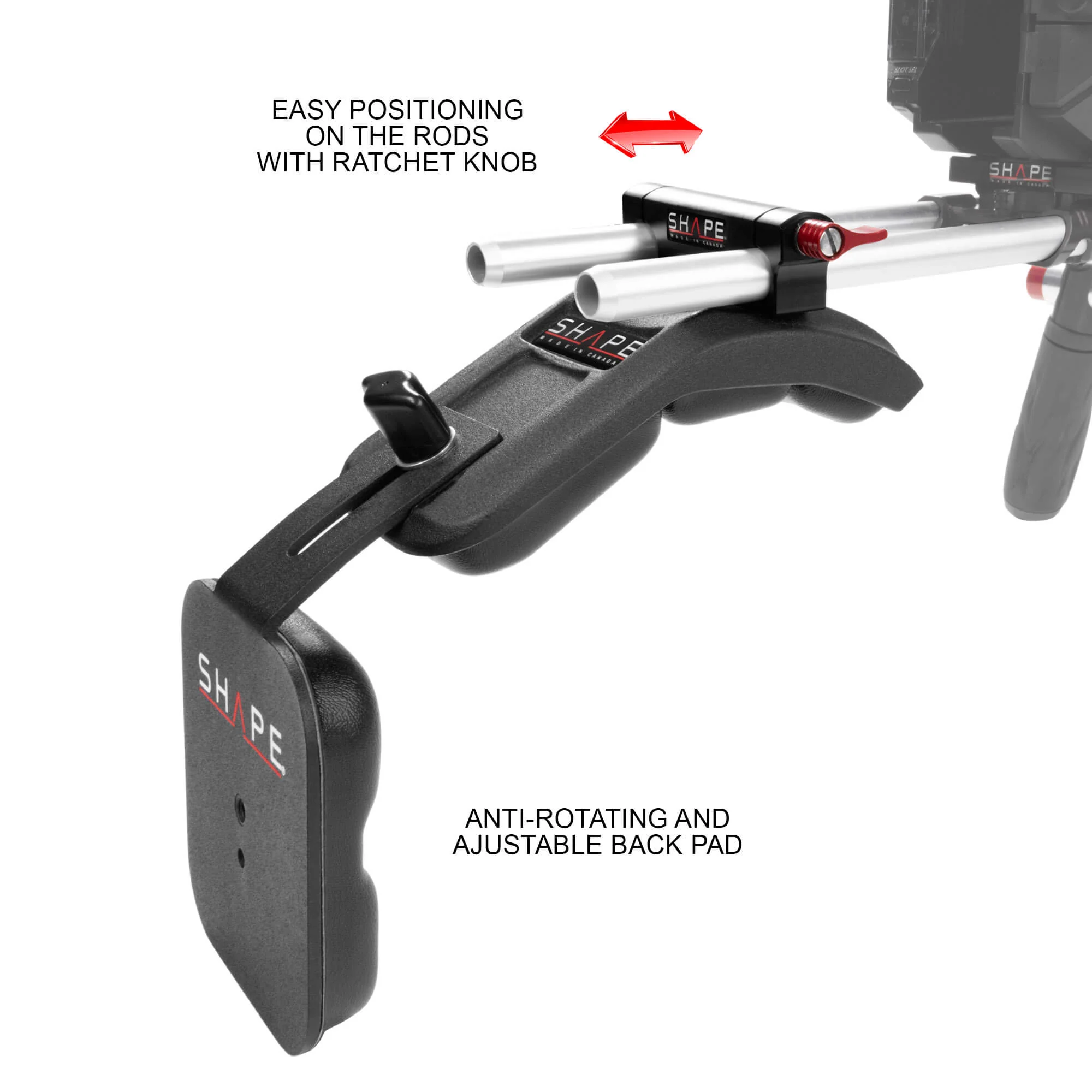 SHAPE Sony FX3/FX30 Shoulder Mount Matte Box Follow Focus – för filmskapare - 21