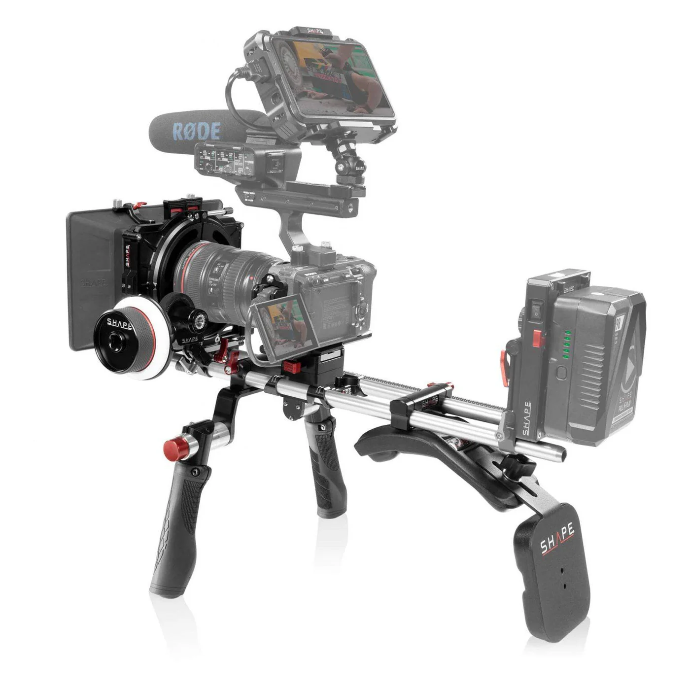 SHAPE Sony FX3/FX30 Shoulder Mount Matte Box Follow Focus – för filmskapare - 5