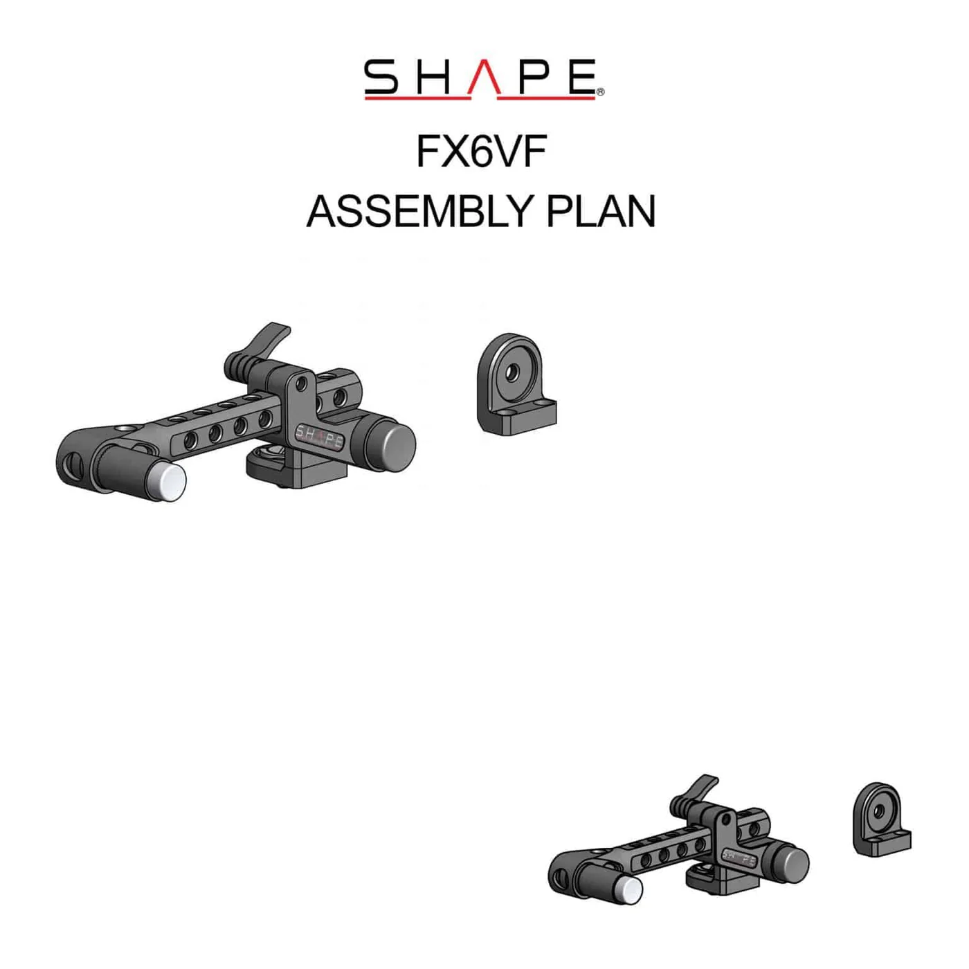 SHAPE Sony FX6 Push-Button view finder mount - 6