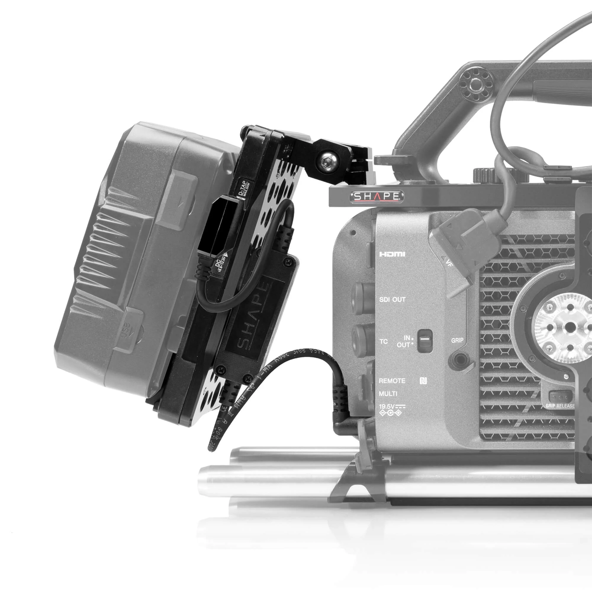 SHAPE Sony FX6 V-Mount pivoting battery plate – för filmskapare - 3